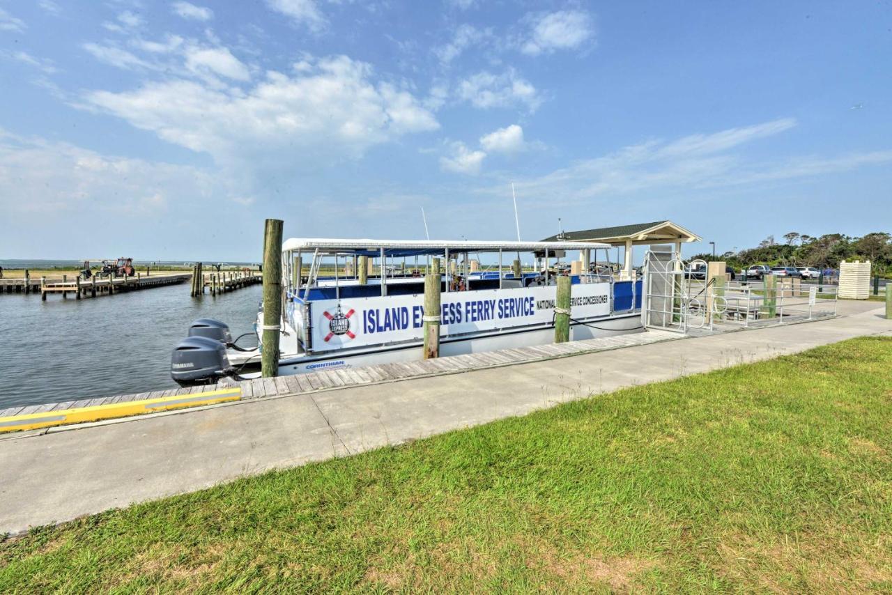Waterfront Harkers Island Home Sunset View And Dock Exterior photo